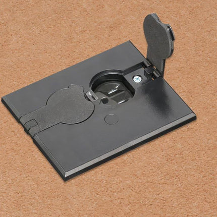 Arlington FLBAF101 Adjustable Floor Box with Outlet and Flip Lids