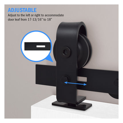 Nuk3y Bifold Sliding Barn Door Hardware Kit